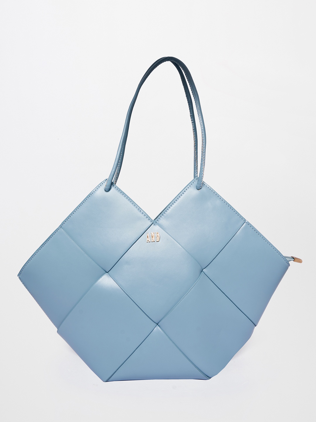 

AND Geometric PU Handheld Bag Handbags, Teal