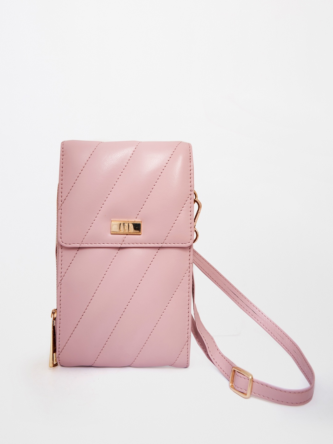 

AND Pink PU Structured Sling Bag