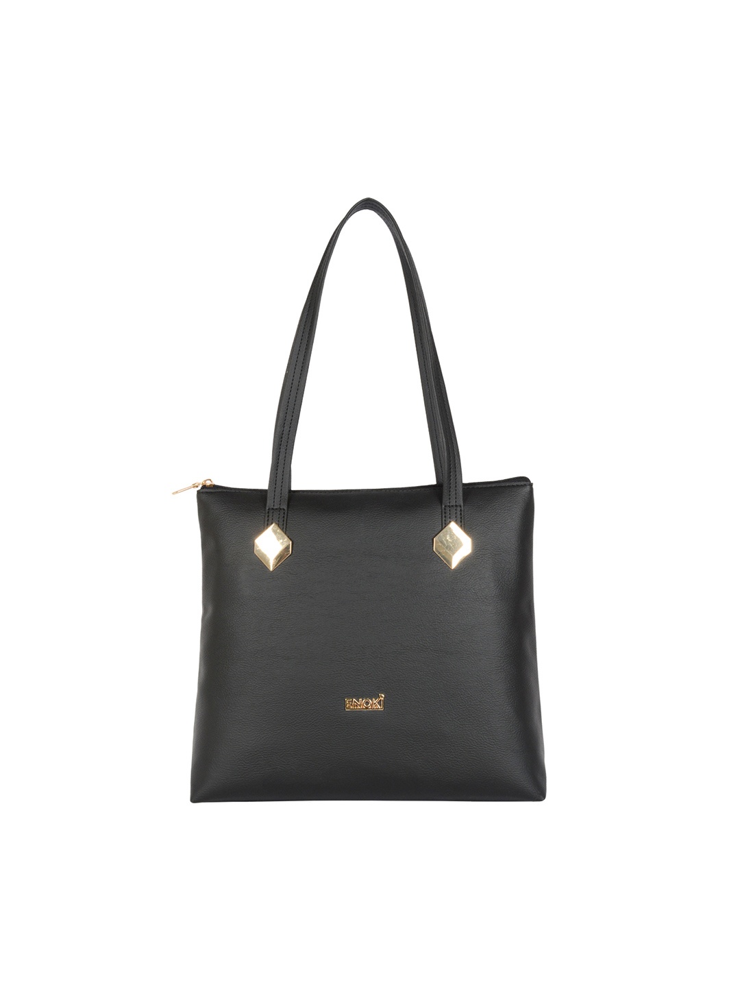 

ENOKI Shopper Shoulder Bag with Applique Handbags, Black