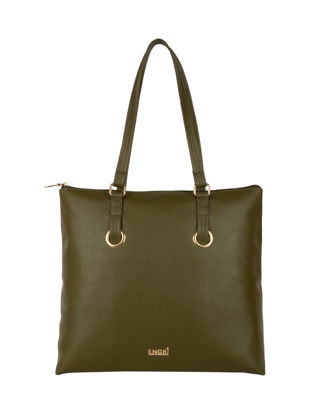 

ENOKI Women Green Shopper Handheld Bag