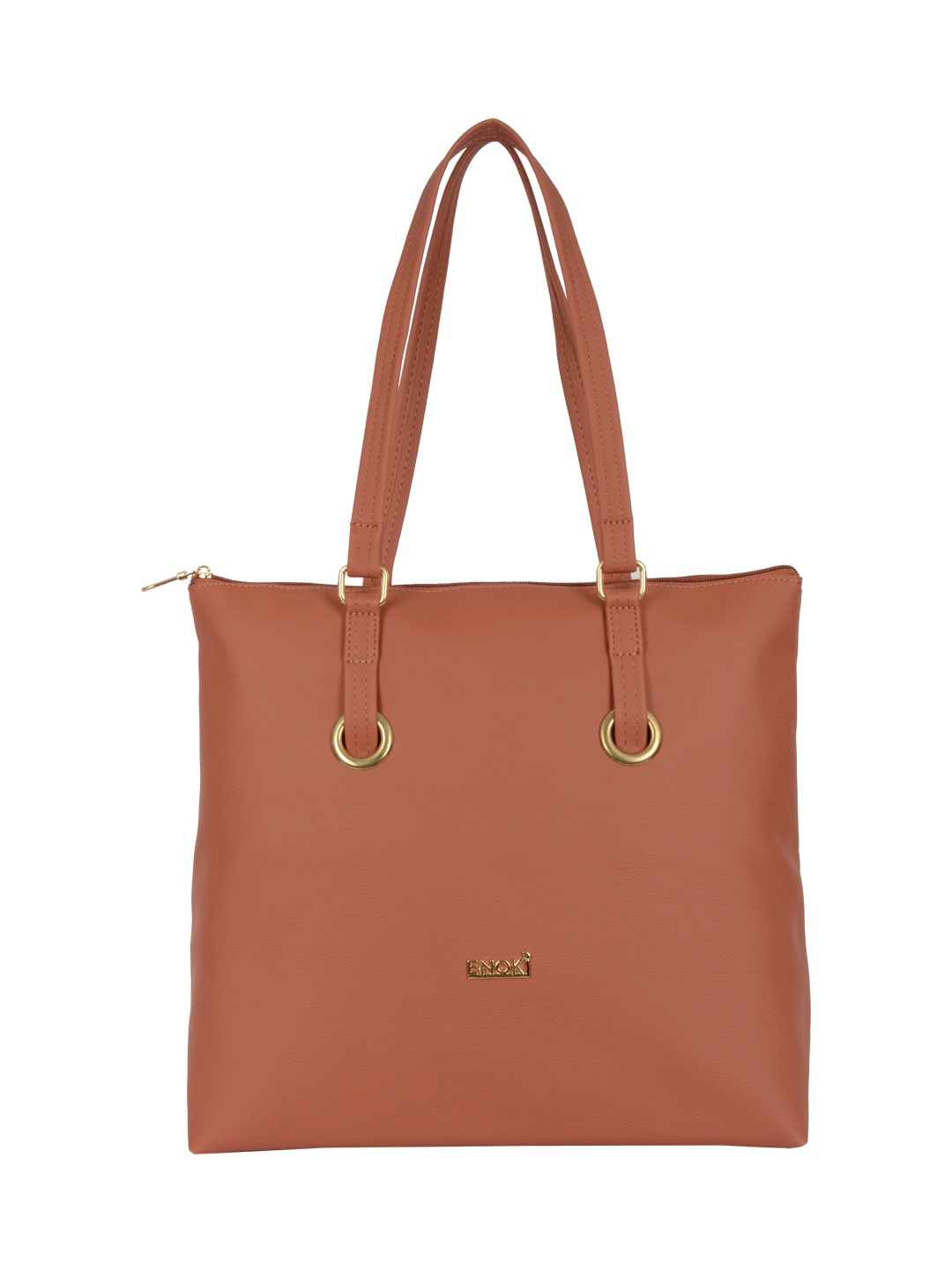 

ENOKI Women Tan Shopper Tote Bag with Tasselled