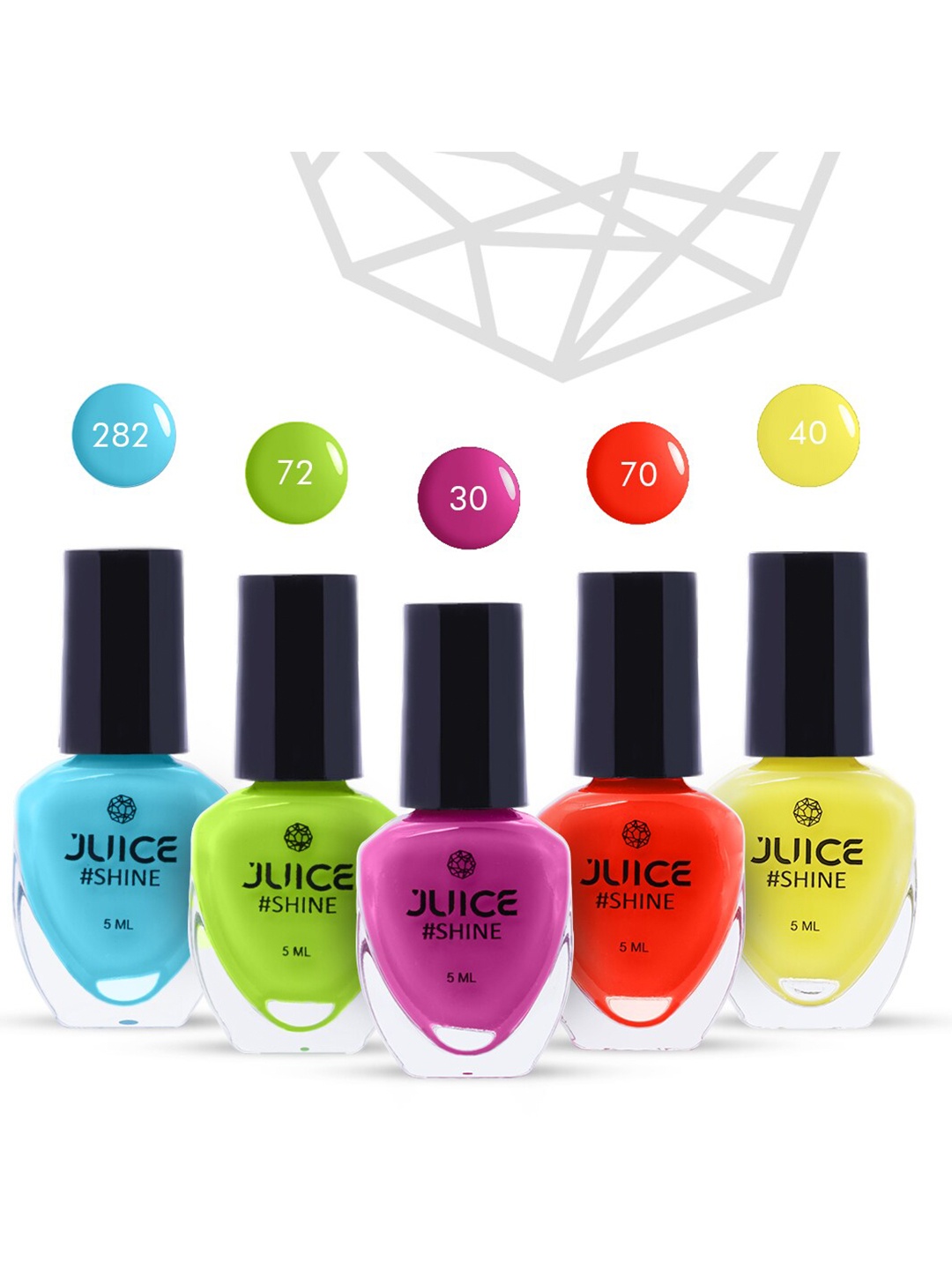 

JUICE High Gloss & 80% More Pigmented Nail Polish 25ml, Multi