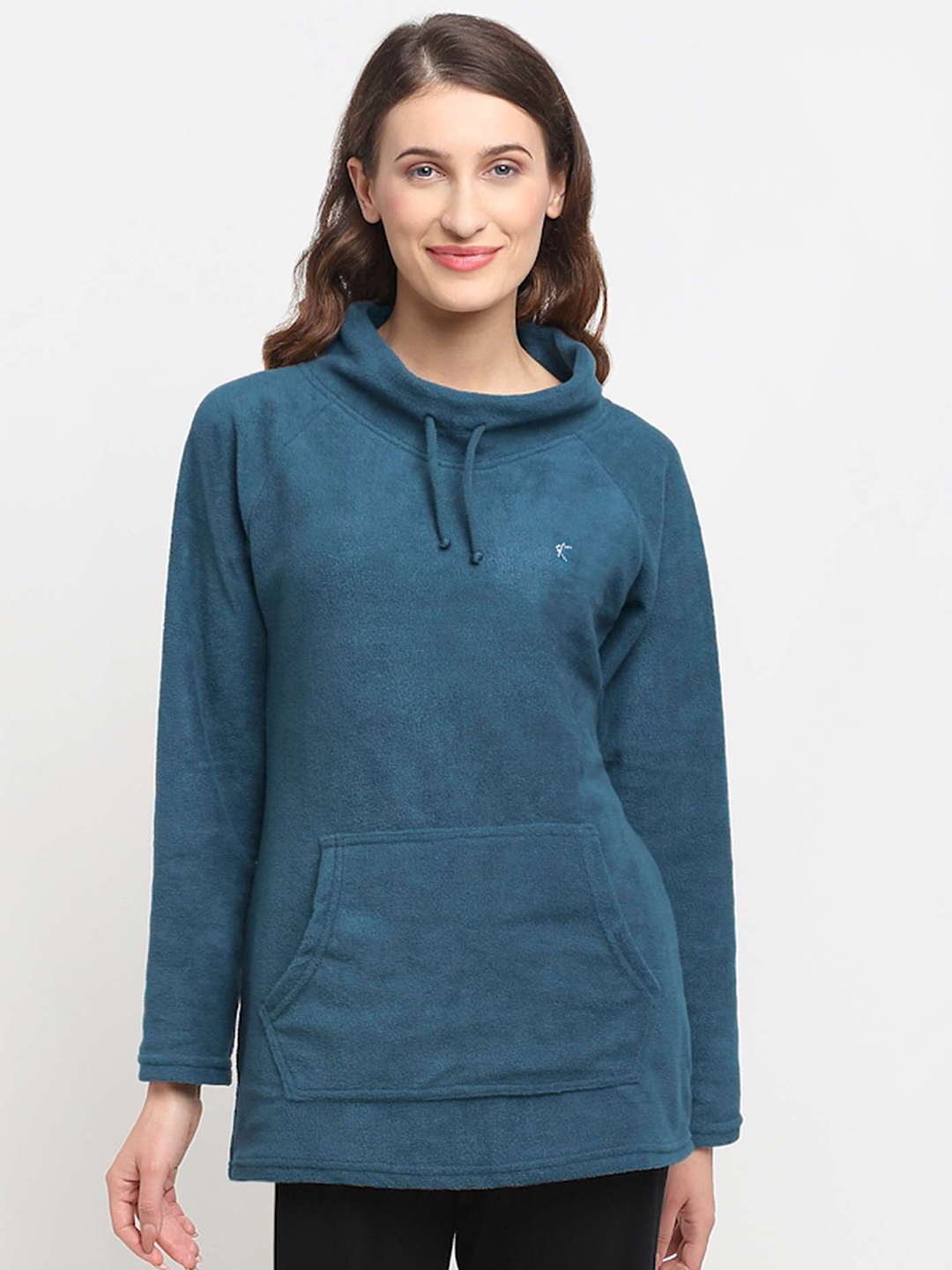 

Kanvin Hooded Pullover Sweatshirt, Teal