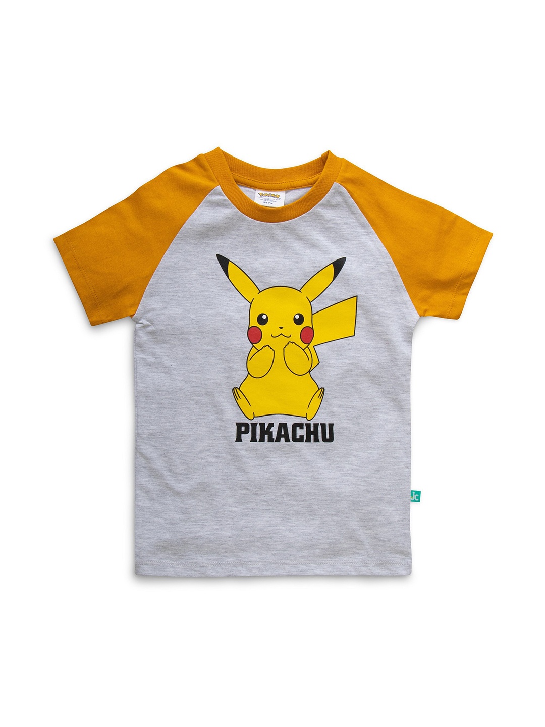 

JusCubs Boys Grey Printed Cotton T-shirt
