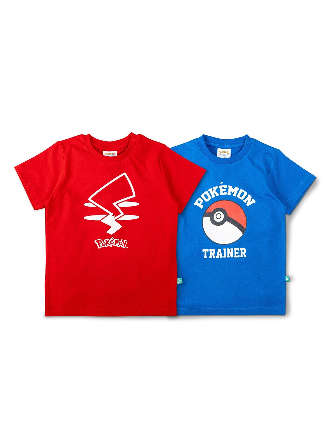 

JusCubs Boys Pack of 2 Pokemon Printed Cotton T-shirt, Red