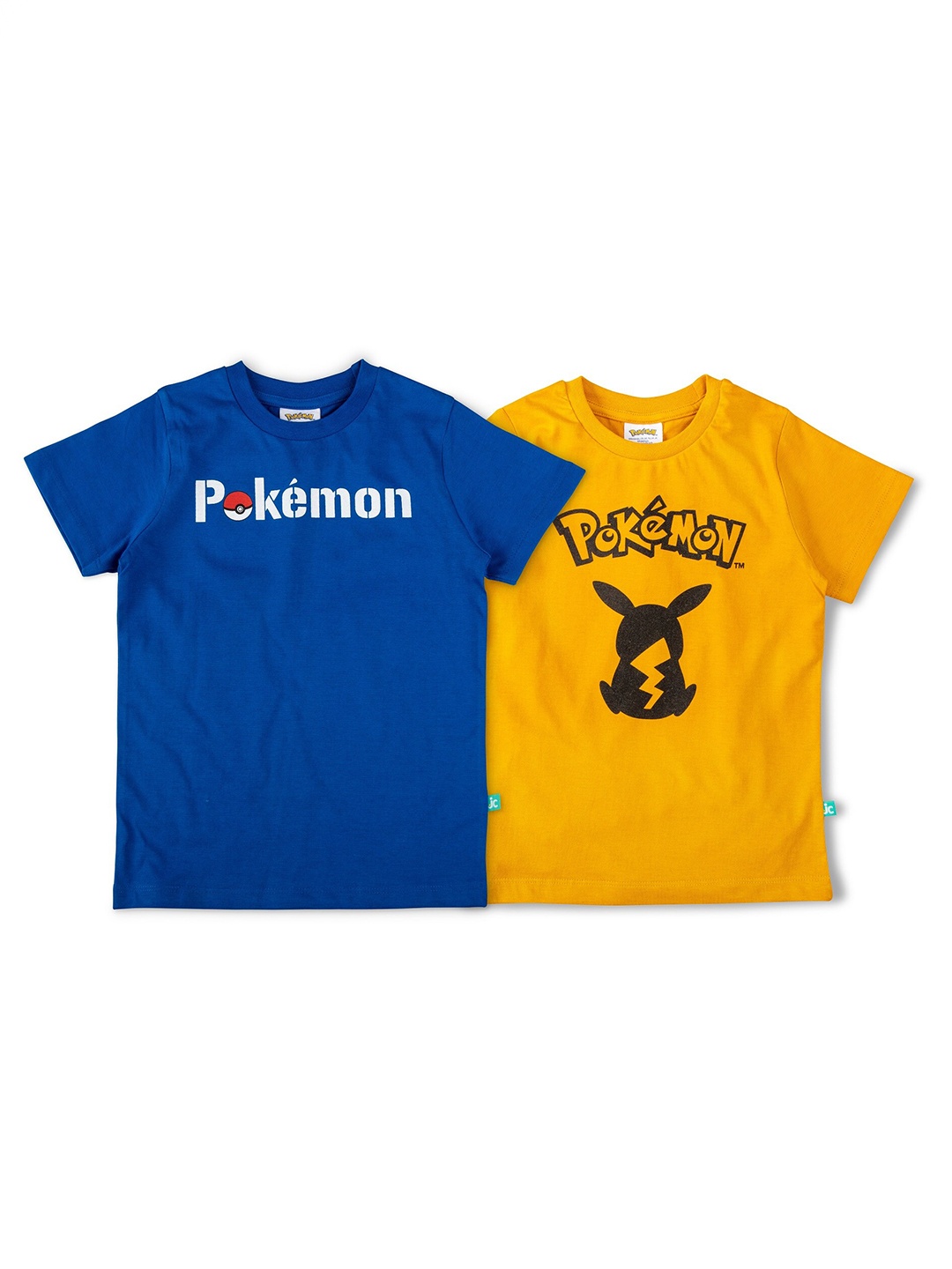 

JusCubs Boys Pack of 2 Pokemon Printed Cotton T-shirt, Blue