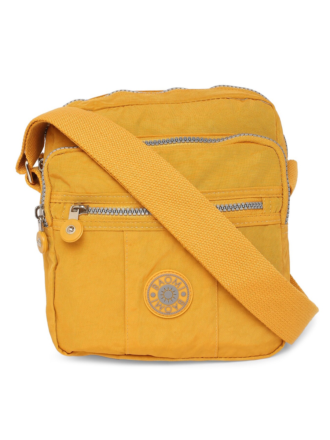 

BAOMI Yellow Shopper Sling Bag with Quilted