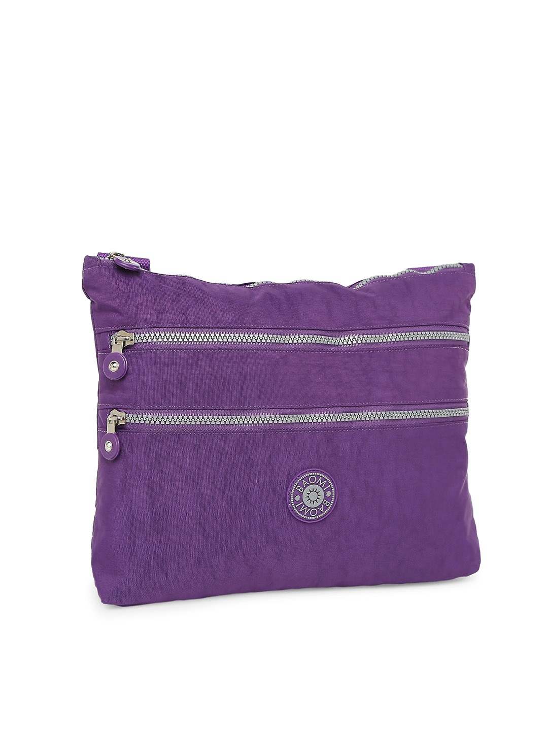 

BAOMI Purple Oversized Structured Sling Bag