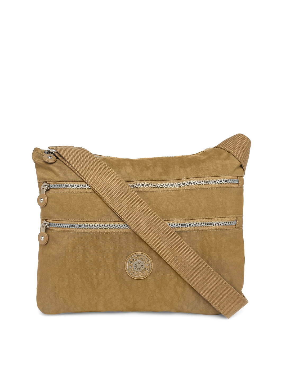 

BAOMI Yellow Structured Sling Bag