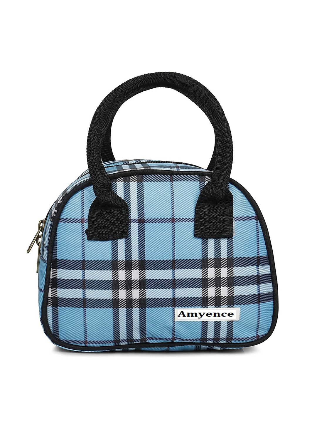 

AMYENCE Blue Checked Lunch Bag