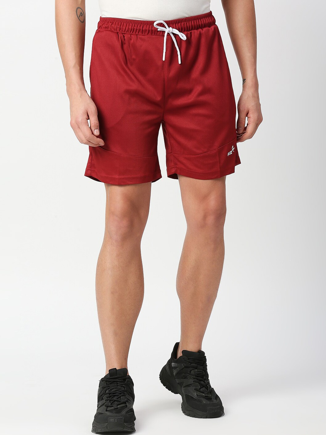 

FiTZ Men Maroon Running Shorts