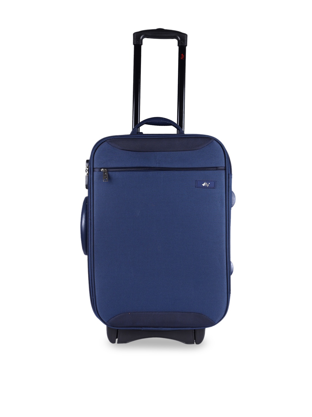 

fly Navy Blue Solid Soft-Case Cabin Trolley Bag