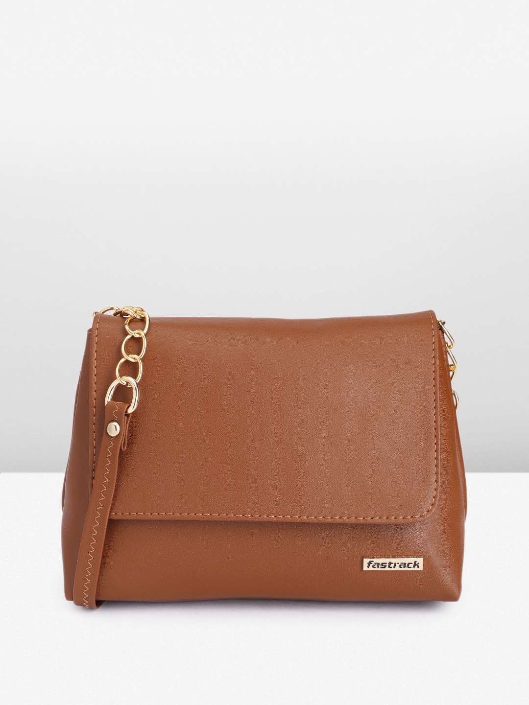 

Fastrack Structured Sling Bag, Tan