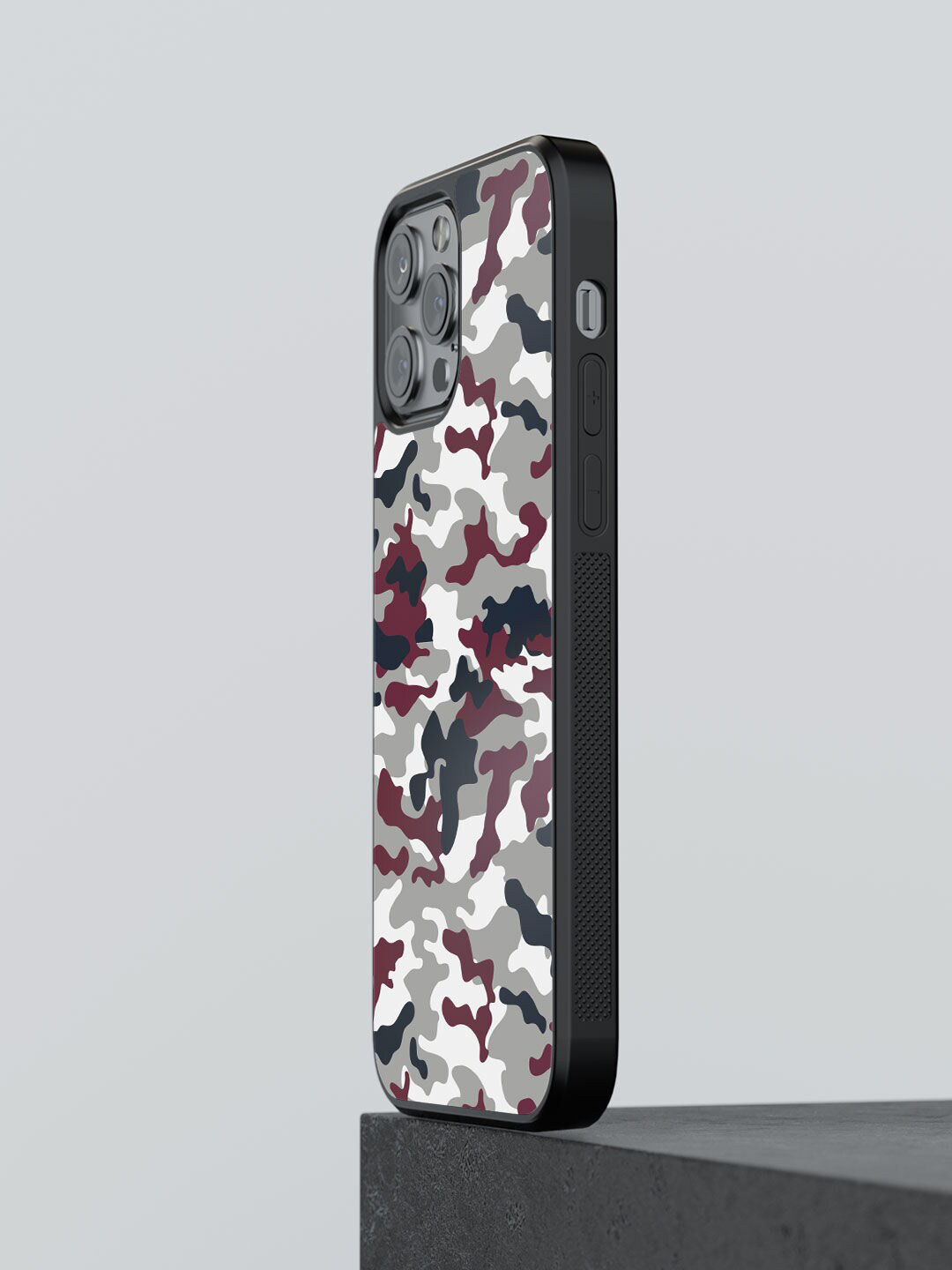 

macmerise Black & White Printed iPhone 12 Pro Max Bumper Phone Back Case