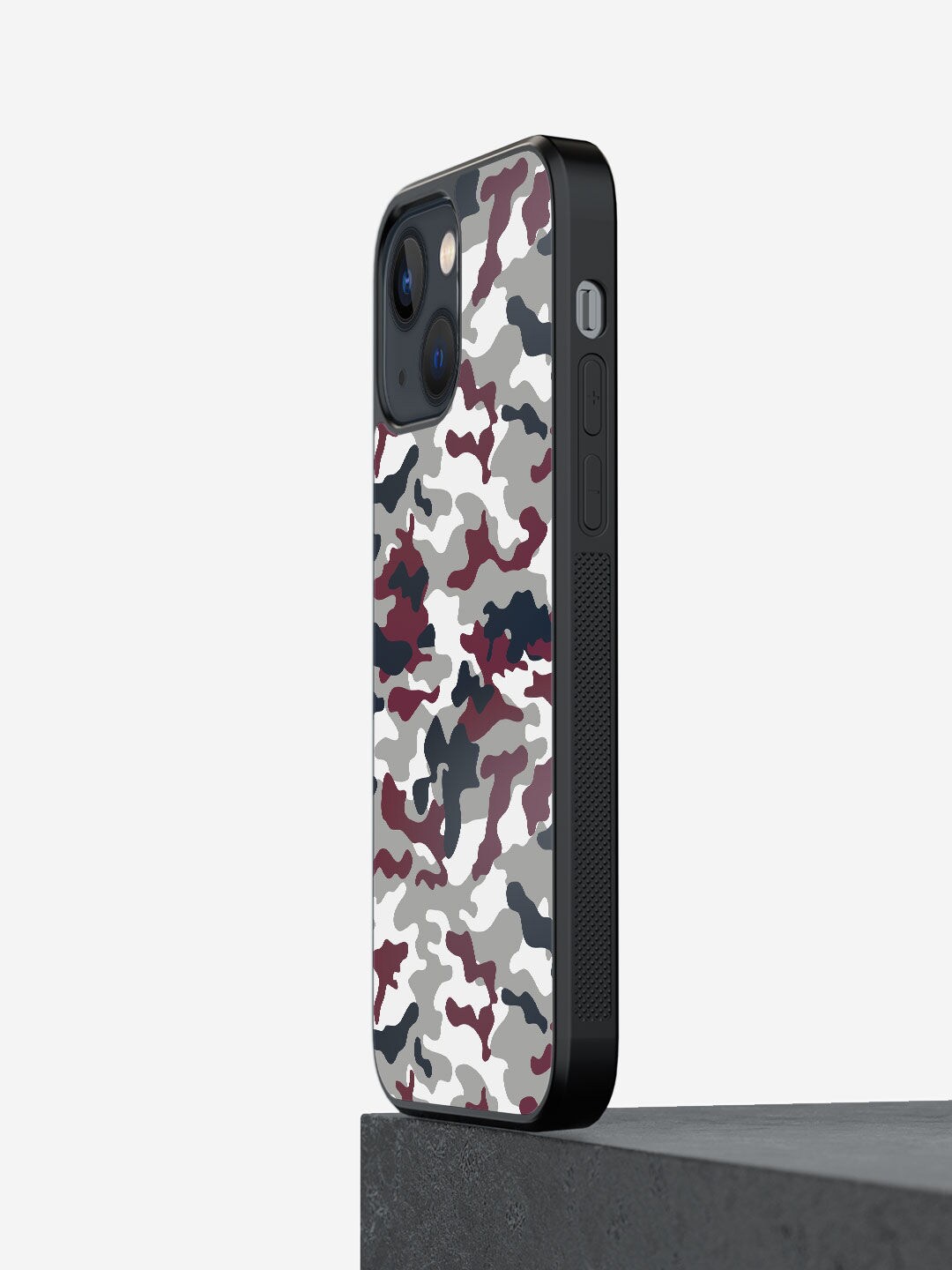 

macmerise White & Black Camo Special Forces Design iPhone 13 Mini Bumper Phone Back Case