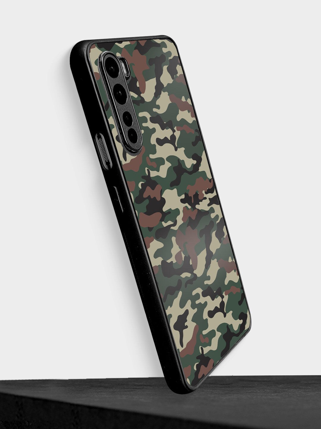 

macmerise Green Camo Design OnePlus Nord Bumper Phone Back Case