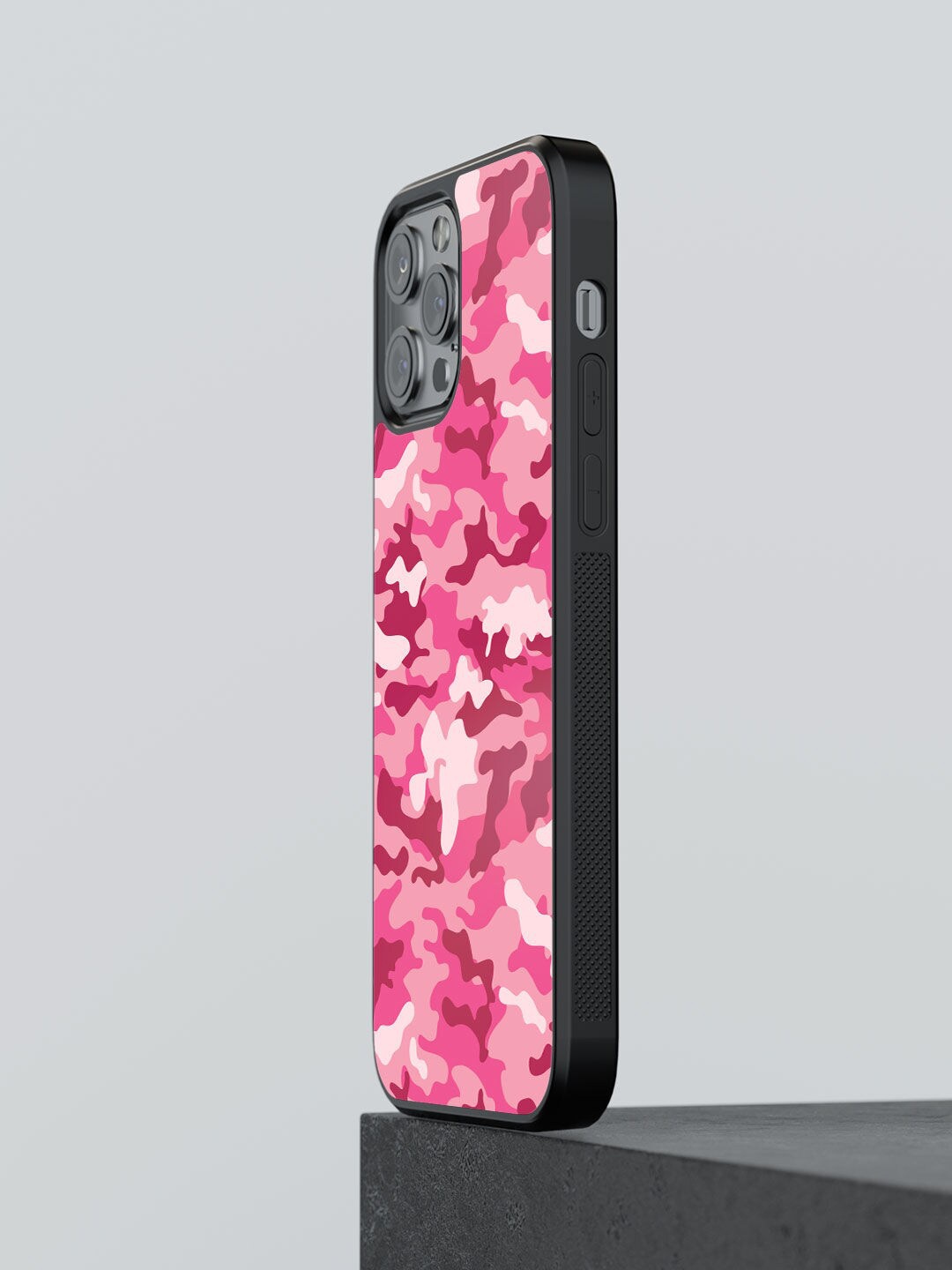 

macmerise Pink Camo Printed iPhone 12 Pro Max Back Case