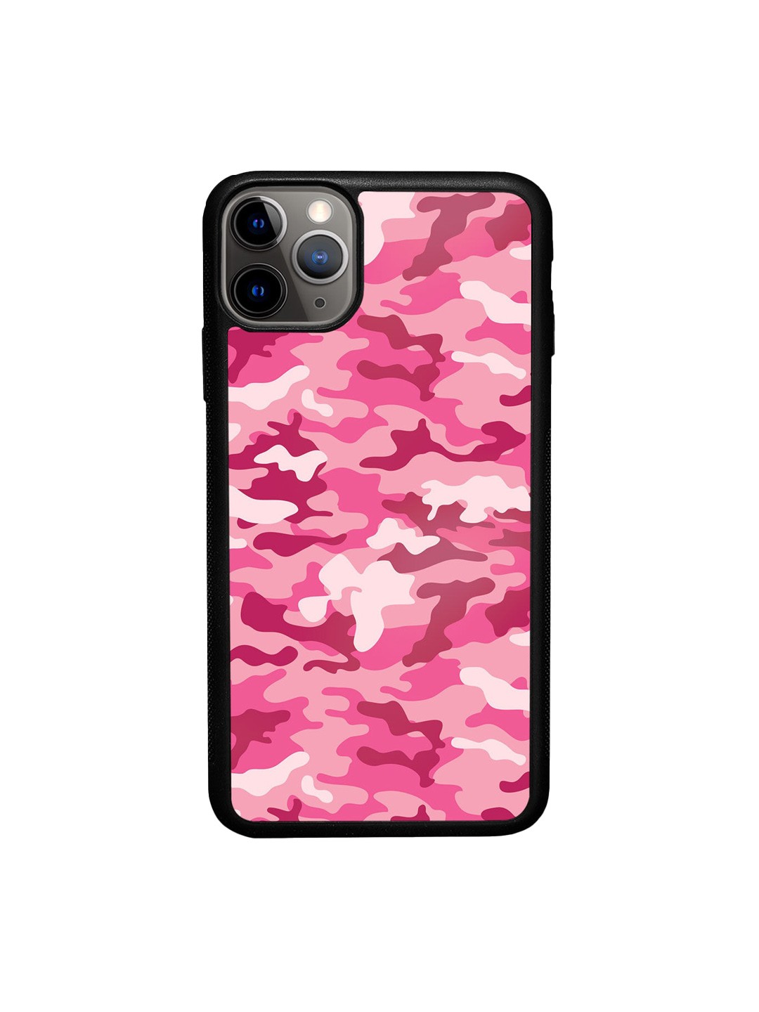 

macmerise Pink Camo Design Printed iPhone 11 Pro Max Back Case