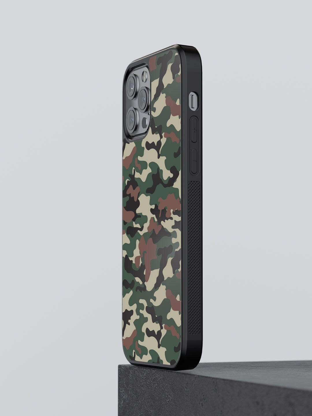 

macmerise Green Camo Rifle Design iPhone 13 Pro Bumper Phone Back Case