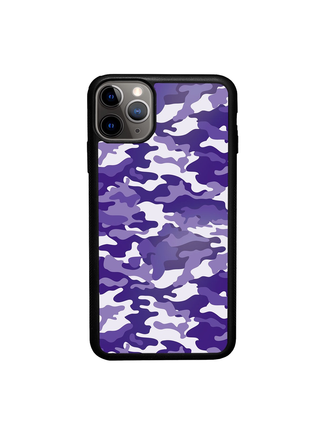 

macmerise Blue & White Camo Design iPhone 11 Pro Max Bumper Phone Back Case