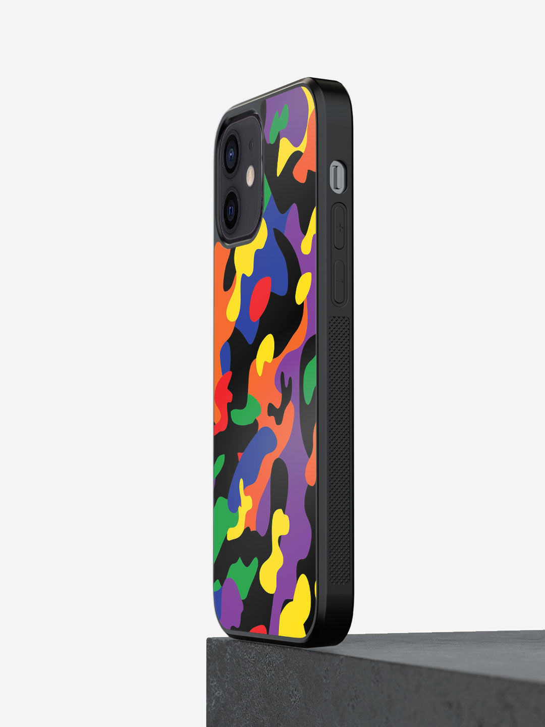 

macmerise Black & Purple Camo Pride Design iPhone 12 Mini Phone Back Case