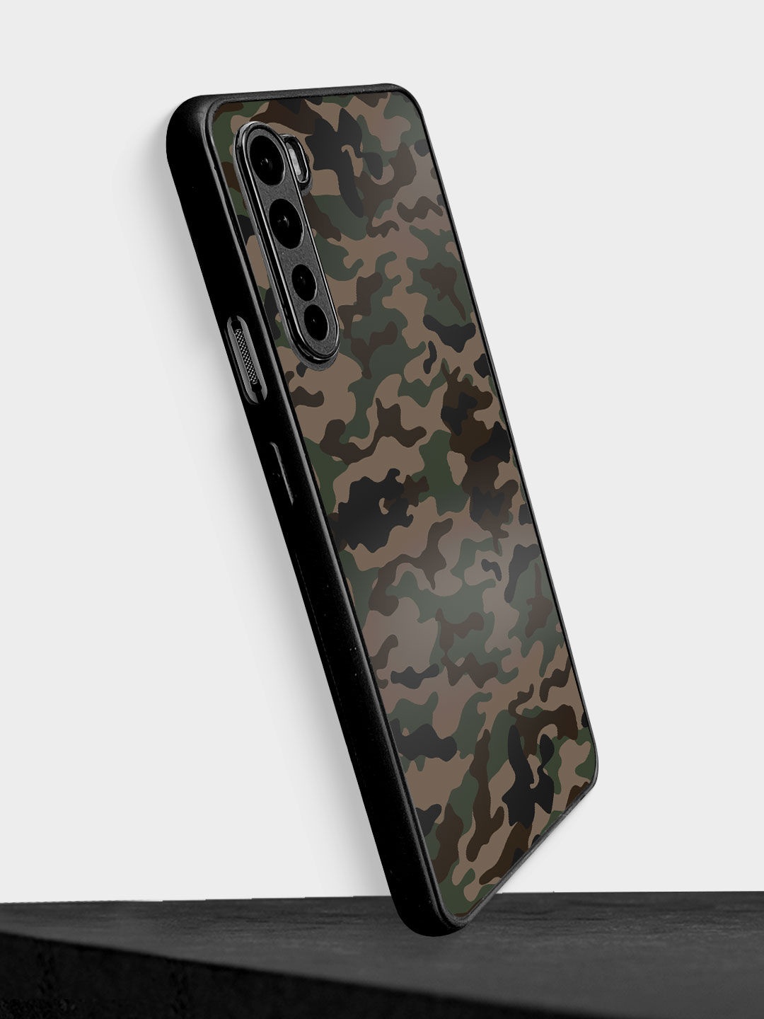 

macmerise Brown & Green Camo Military Design OnePlus Nord Bumper Phone Back Case