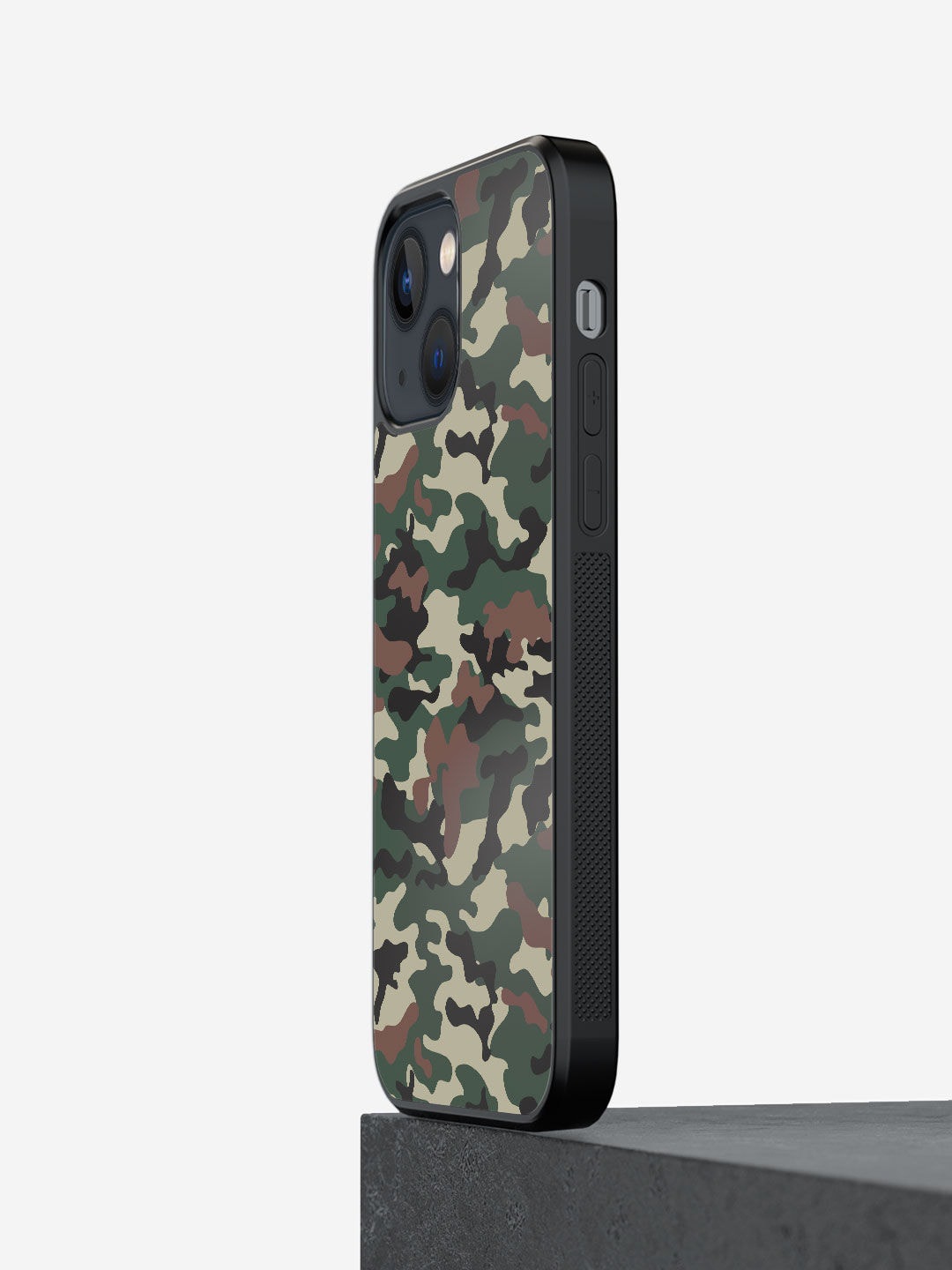 

macmerise Green & Brown Printed Camo Rifle Design iPhone 13 Mini Bumper Phone Back Case