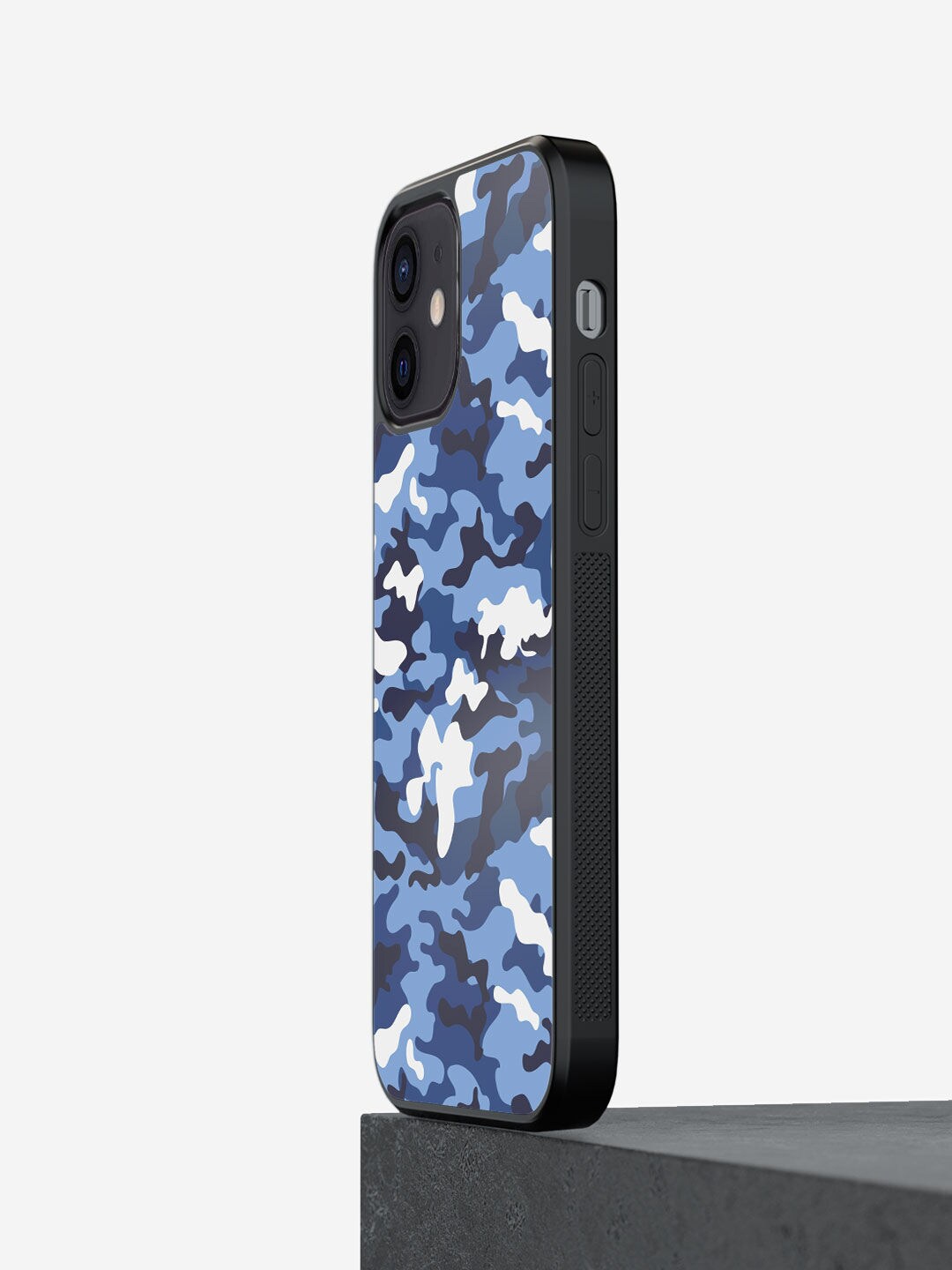 

macmerise Blue & White Camo Design Printed iPhone 12 Mini Back Case