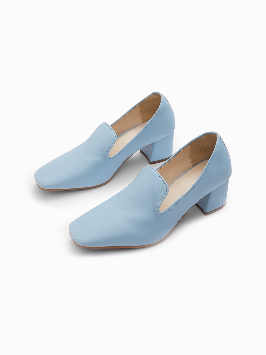 

The Label Life Women Blue Heeled Loafers