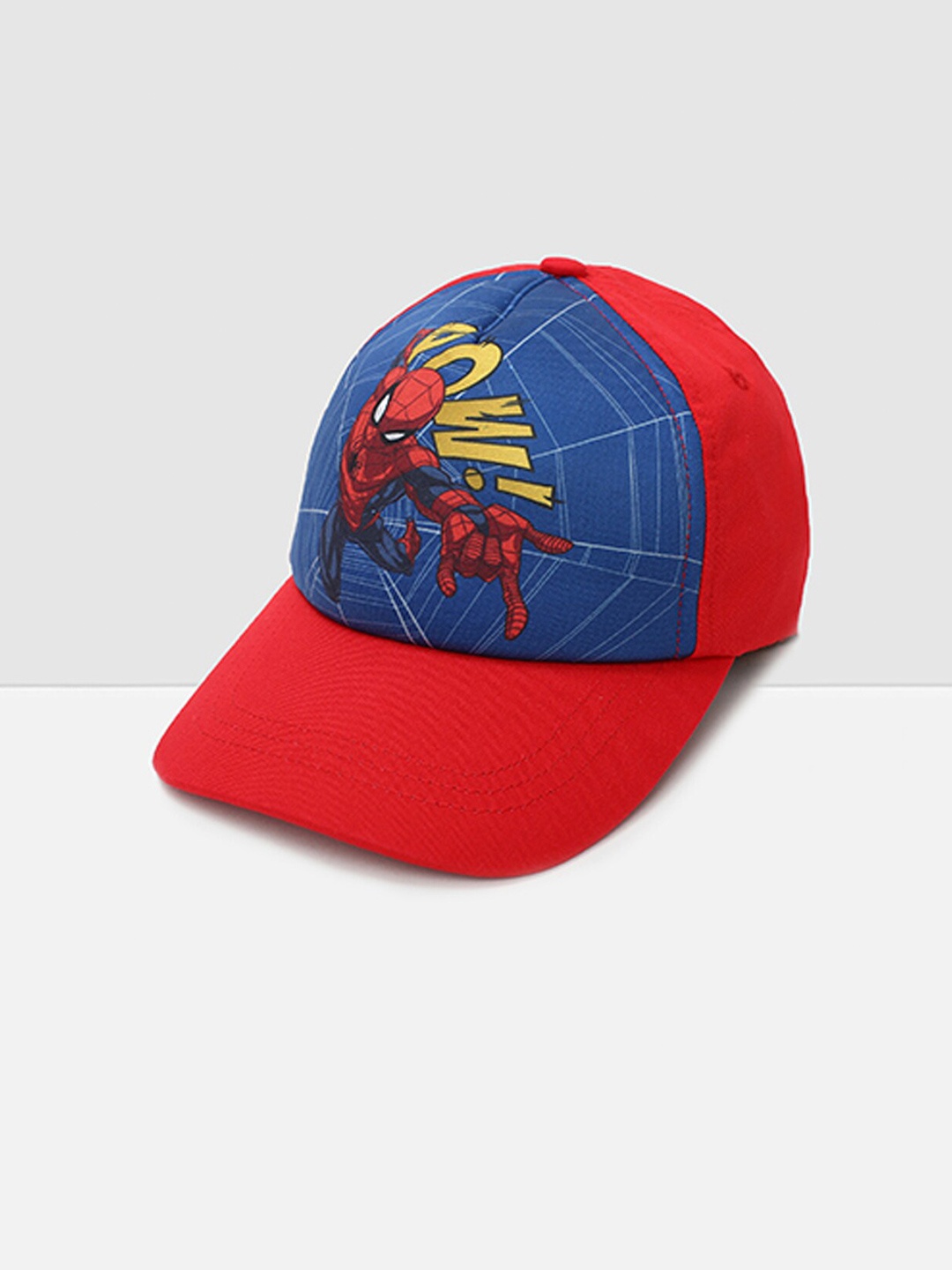 

max Boys Blue & Red Printed Pure Cotton Visor Cap