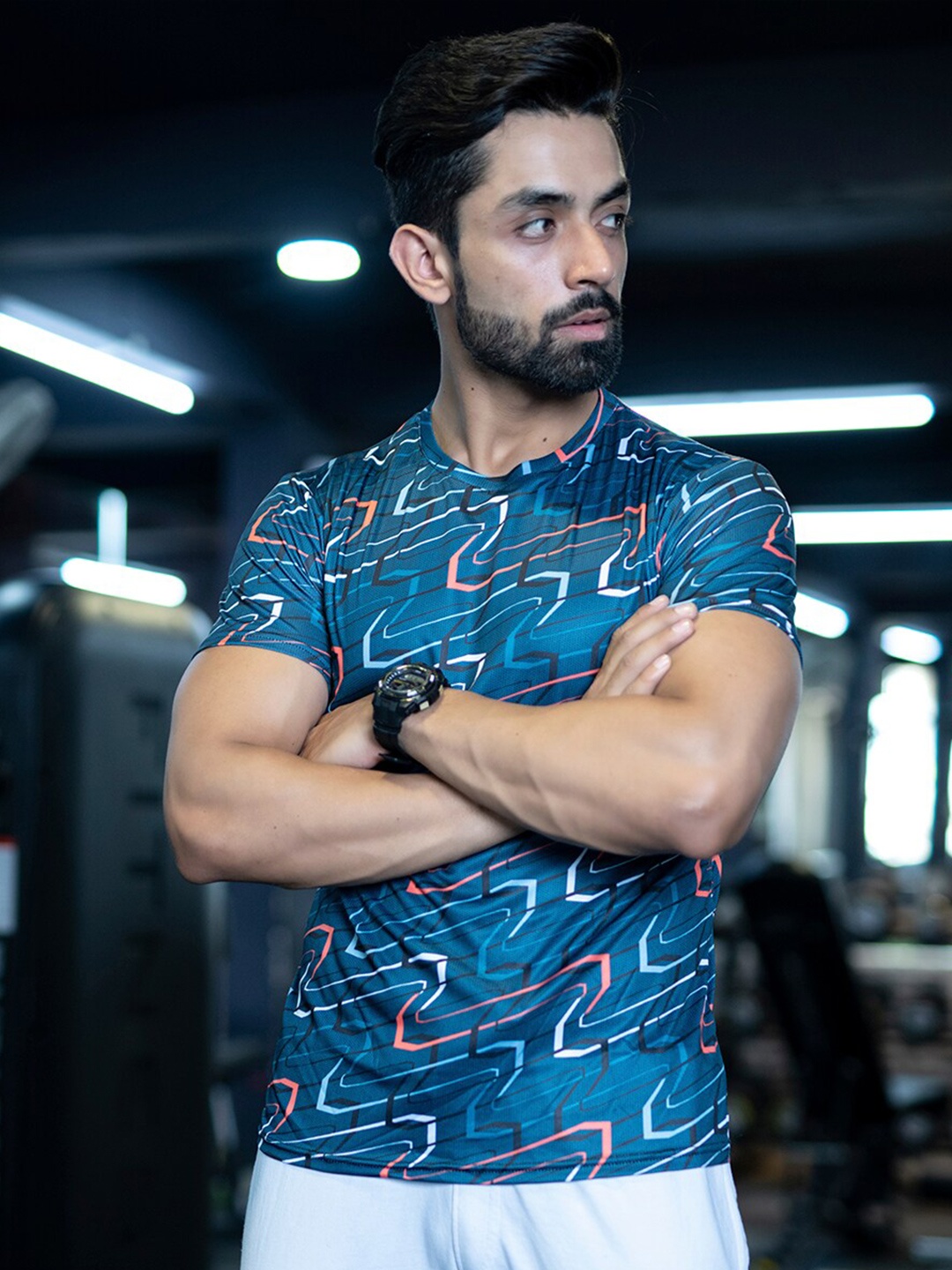 

Tistabene Men Blue Printed T-shirt