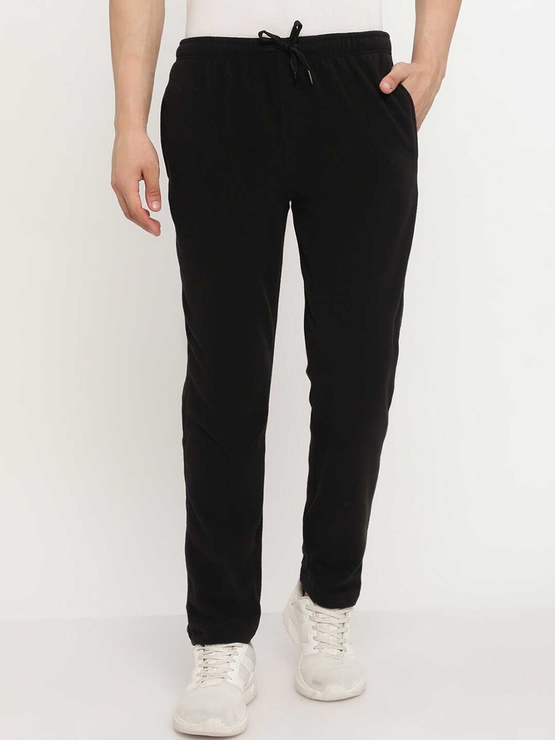 

Octave Men Black Solid Cotton Track Pants