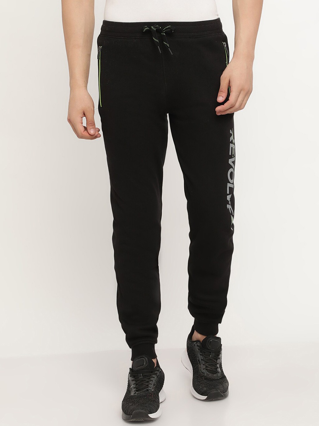 

Octave Men Black Printed Joggers