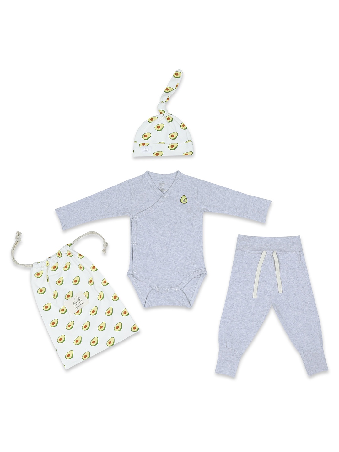 

Masilo Kids Grey & White Clothing Set With Cap