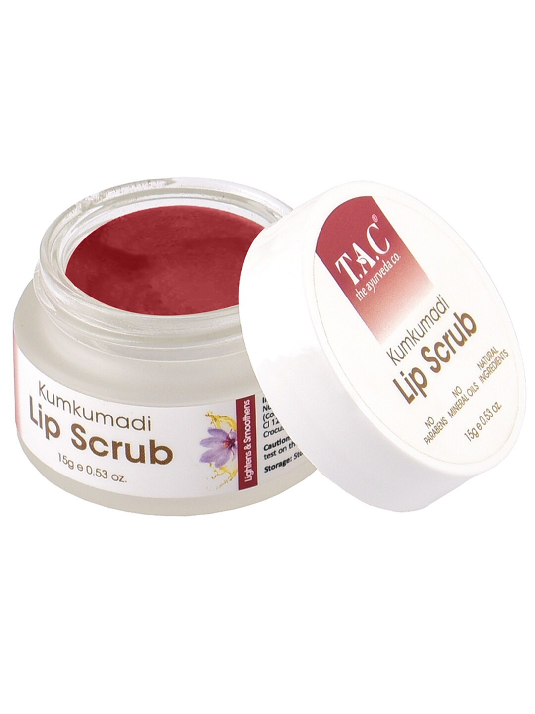 

TAC - The Ayurveda Co. Kumkumadi Lip Scrub 15gm, Red