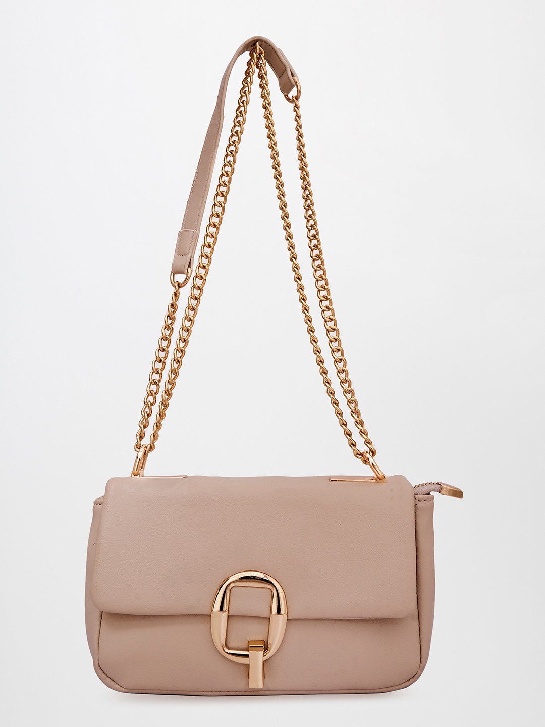 

Global Desi Beige PU Structured Sling Bag