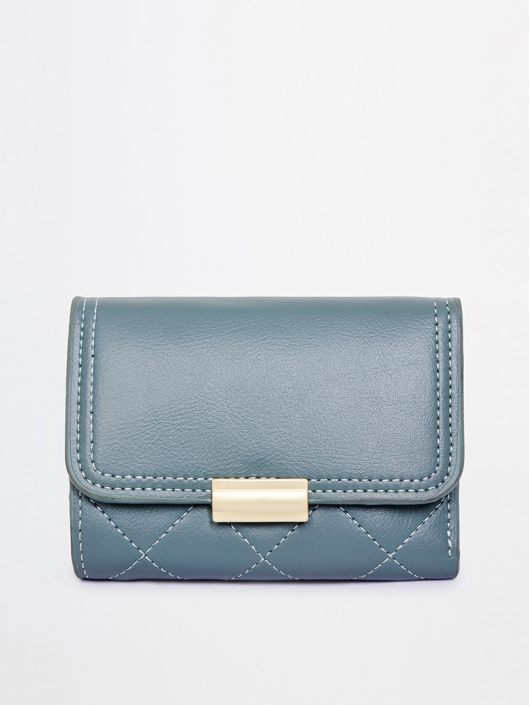 

Global Desi Grey Embellished Structured Satchel