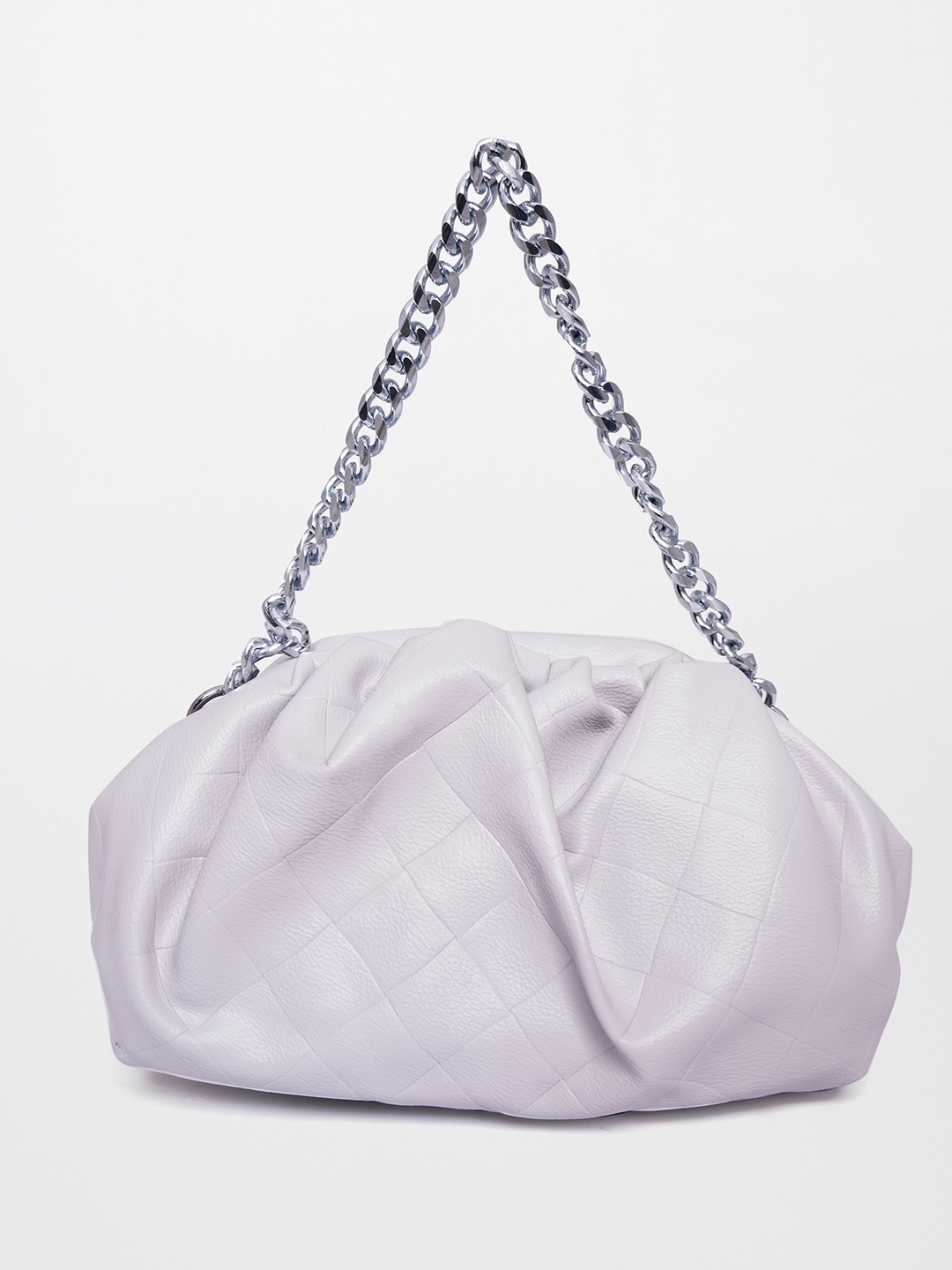 

Global Desi Violet PU Oversized Structured Handheld Bag