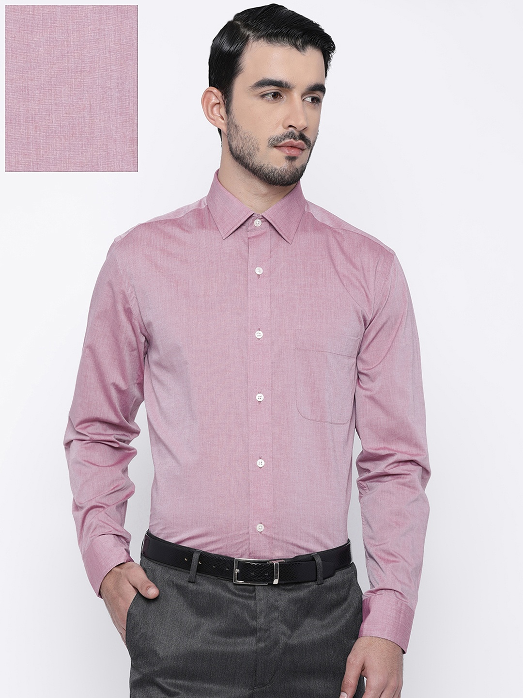

Arrow Men Mauve Regular Fit Solid Formal Shirt