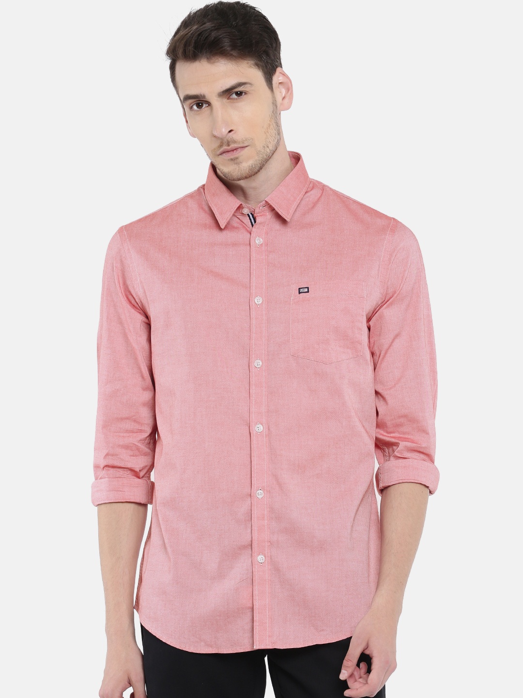 

Arrow Sport Men Red Slim Fit Solid Casual Shirt