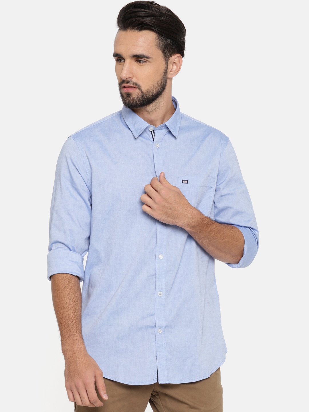 

Arrow Sport Men Blue Slim Fit Solid Casual Shirt