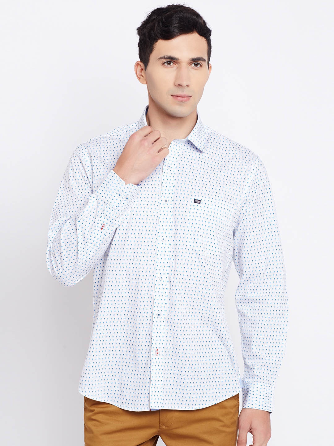 

Arrow Sport Men White & Blue Printed Casual Shirt