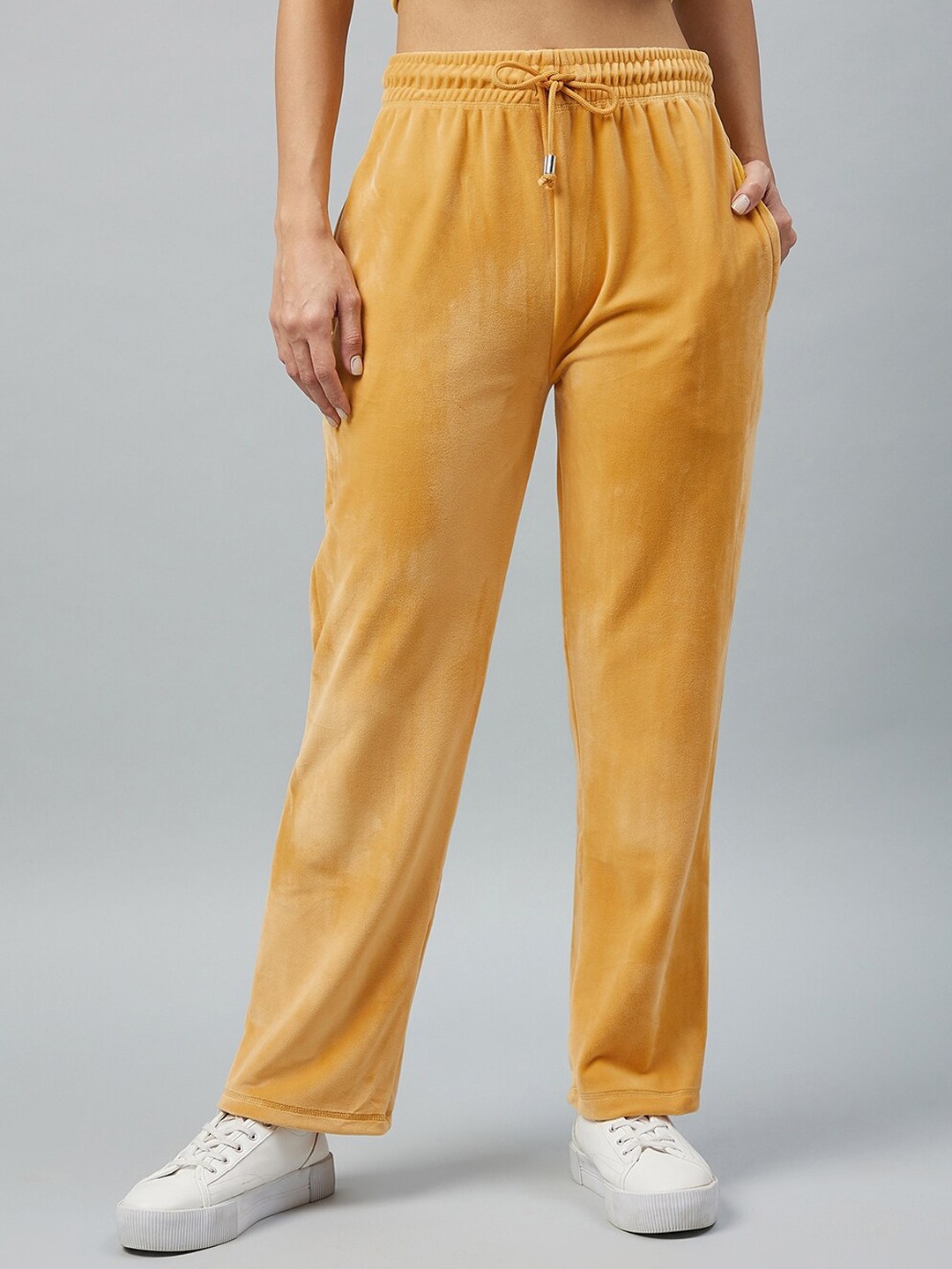 

DELAN Women Yellow Regular Fit Track Pant