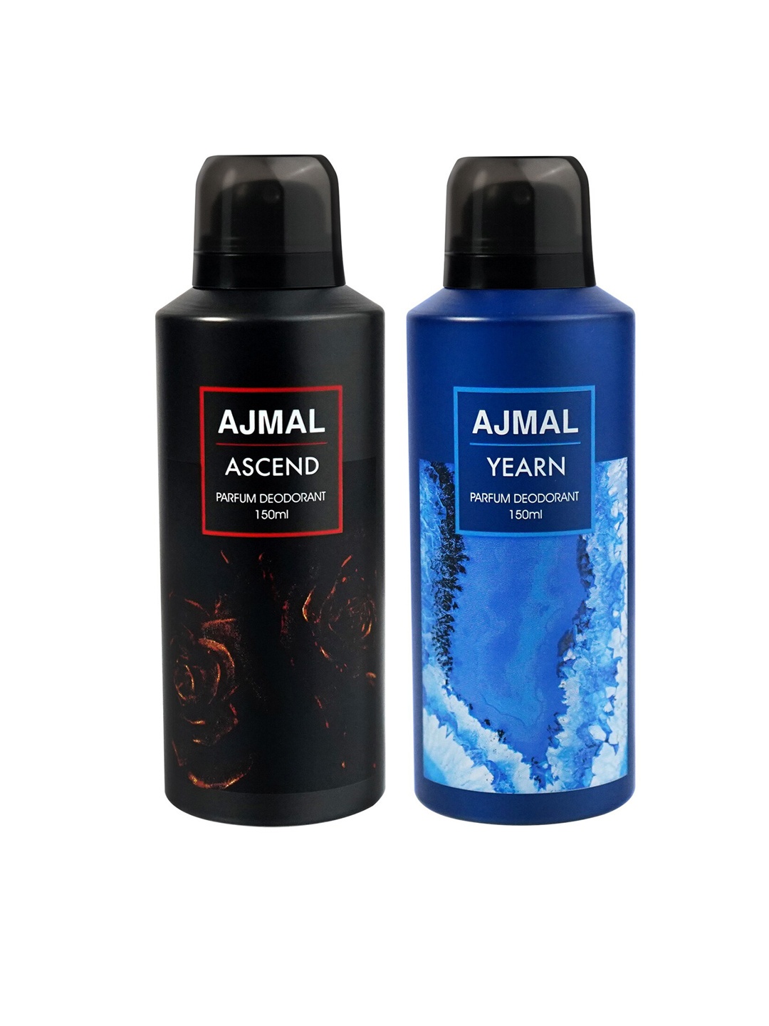 

Ajmal Set of 2 Yearn & Ascend Long Lasting Perfume Deodorant - 150 ml each, Blue