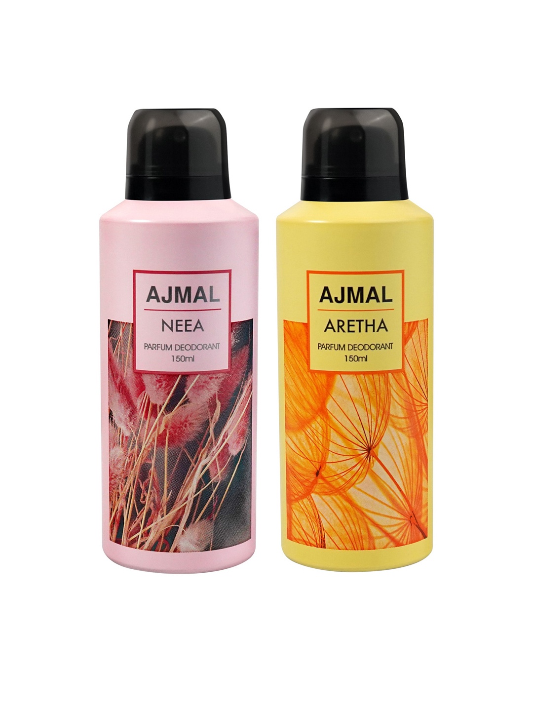 

Ajmal Set of 2 Neea & Aretha Long Lasting Perfume Deodorant - 150 ml each, Pink