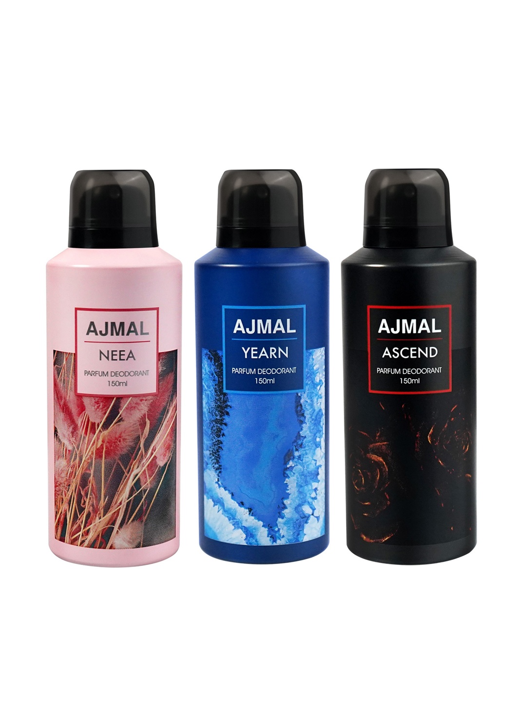 

Ajmal Set Of 3 Deodorants 150ml, Pink