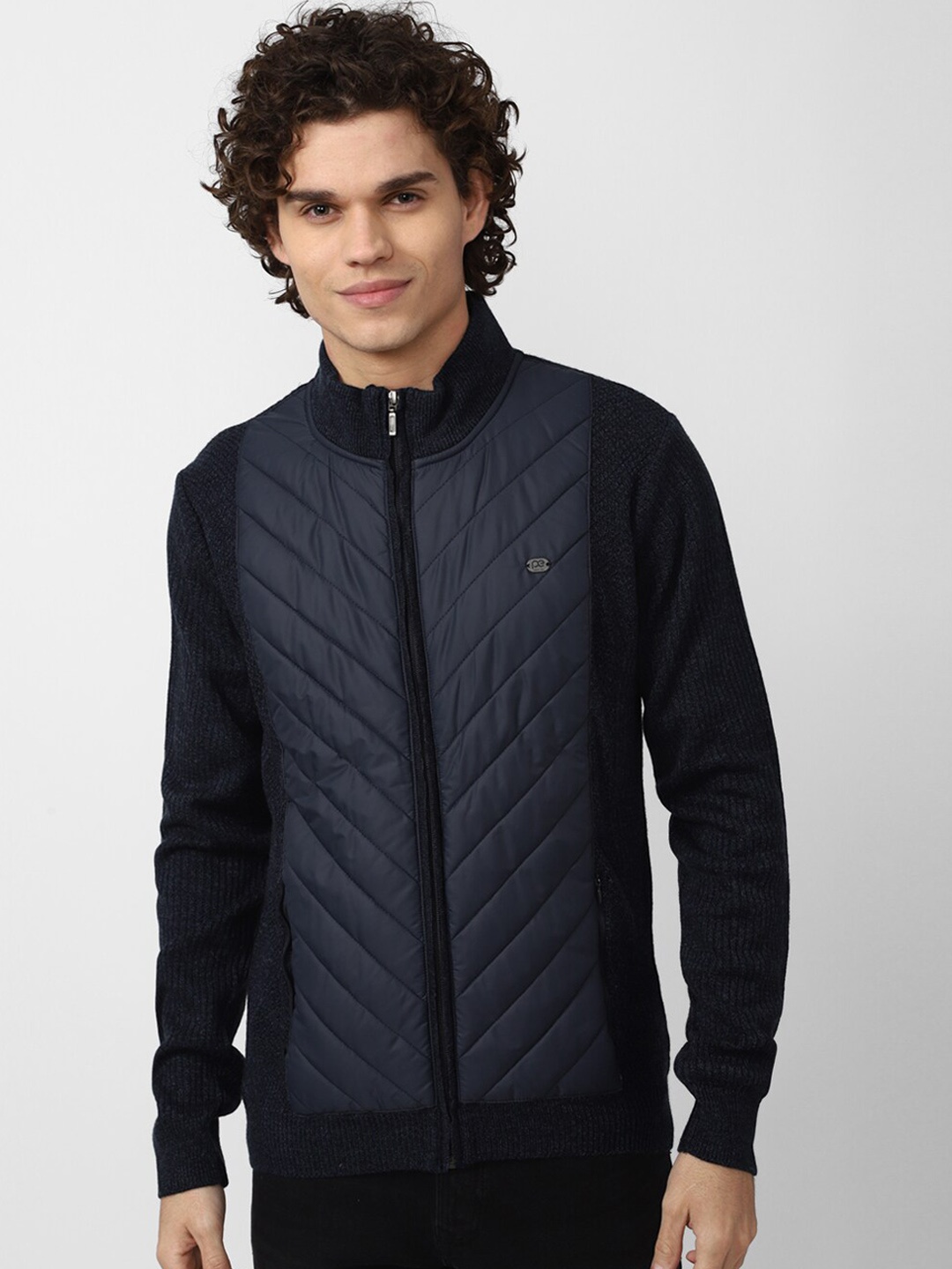 

Peter England Casuals Men Navy Blue Acrylic Padded Jacket