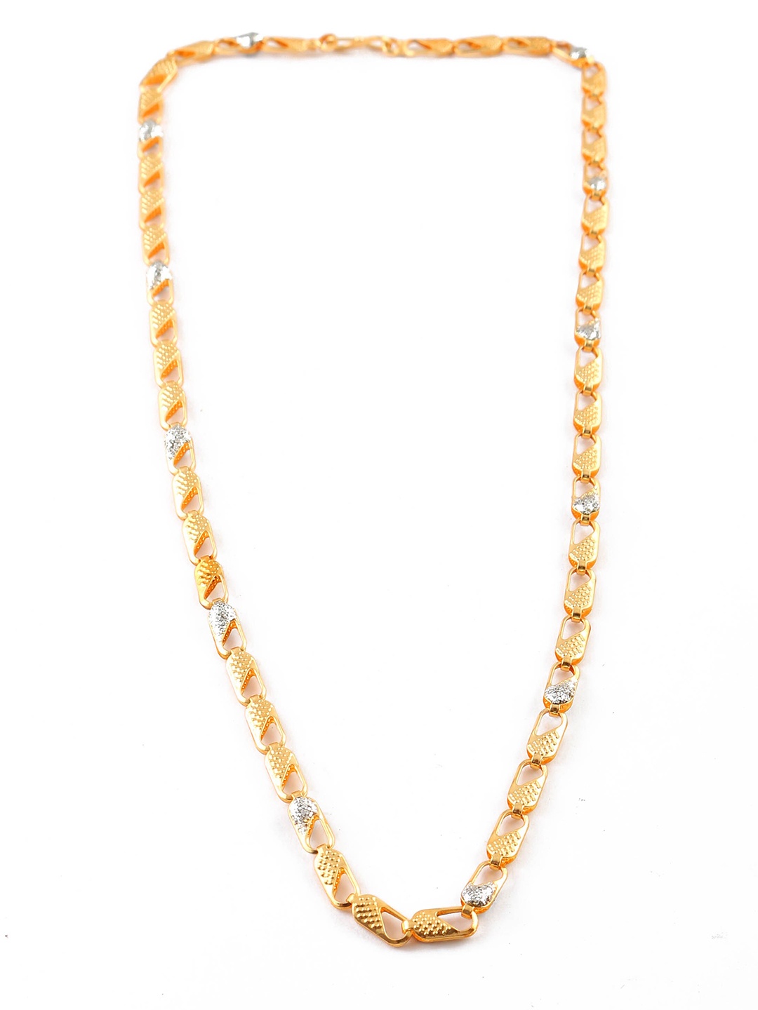 

Jewar Mandi Gold-Toned Brass Gold-Plated Chain