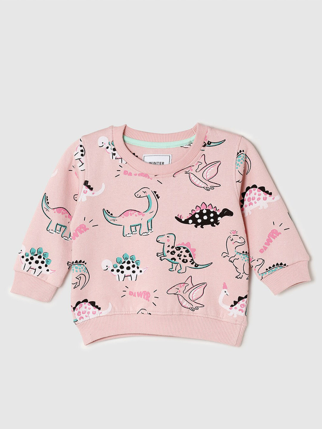

max Girls Pink Printed Sweatshirt