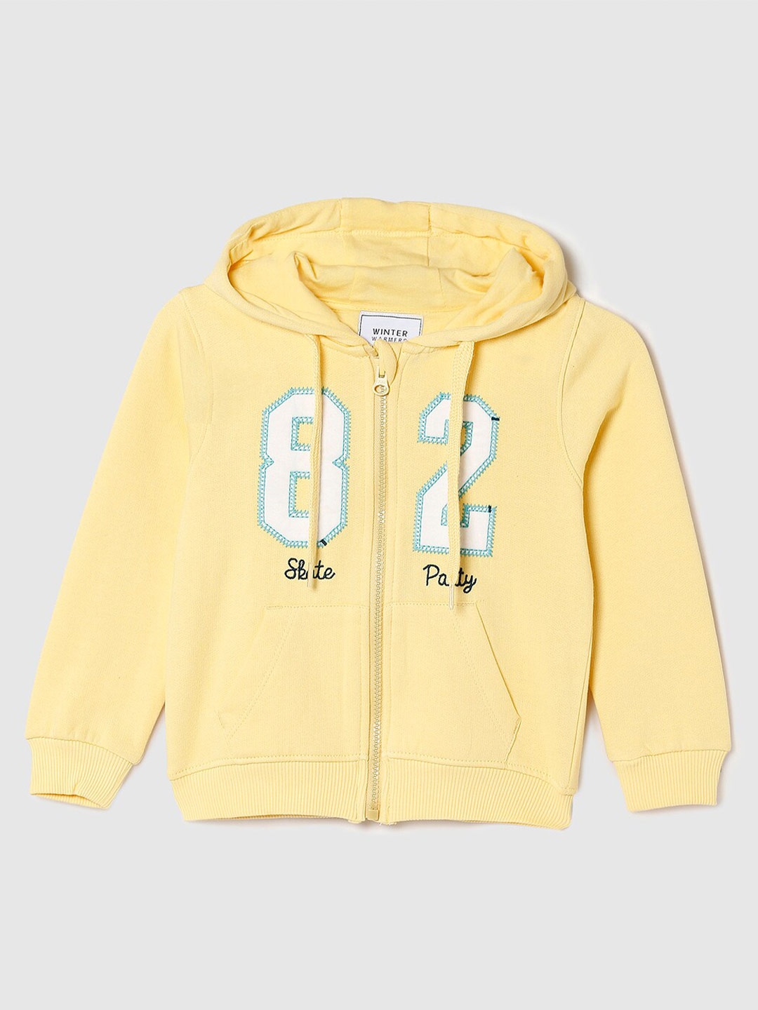

max Girls Yellow Printed Sweatshirt